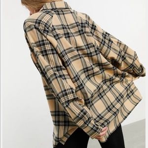 Tan/Black ASOS Button Up